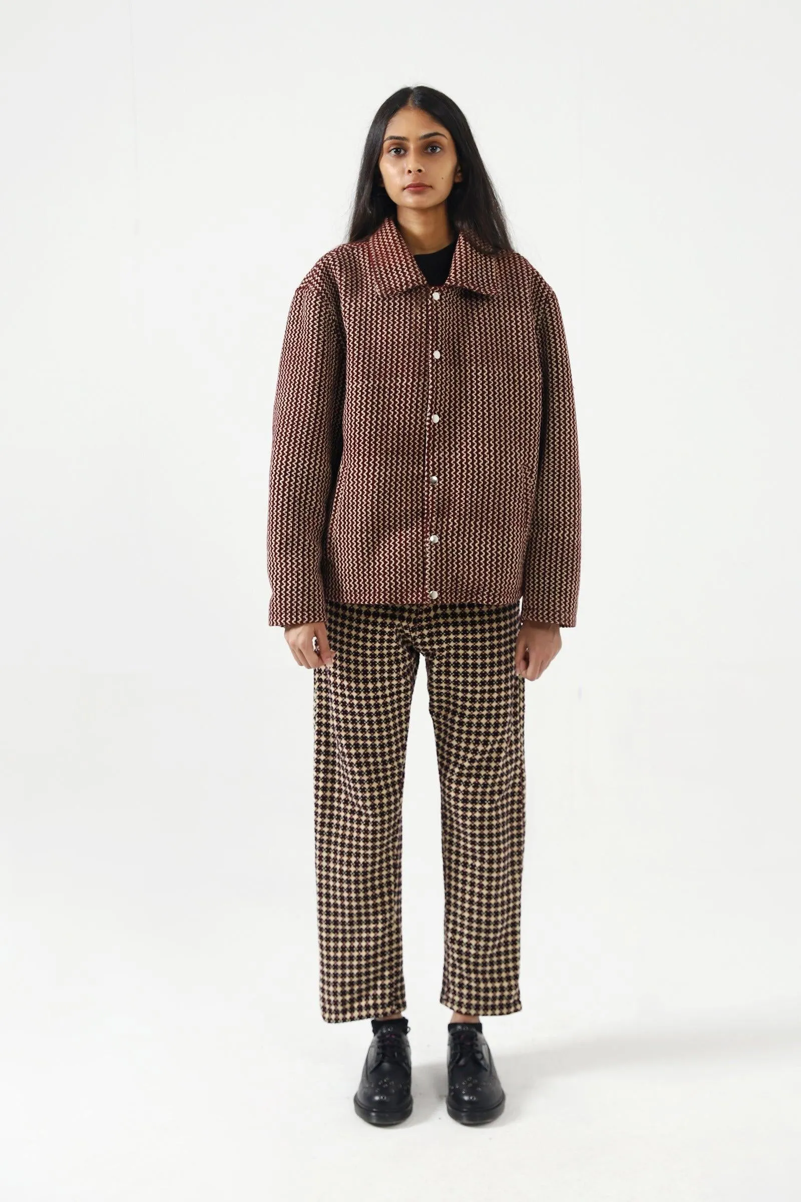 HANDWOVEN VELVET TROUSERS