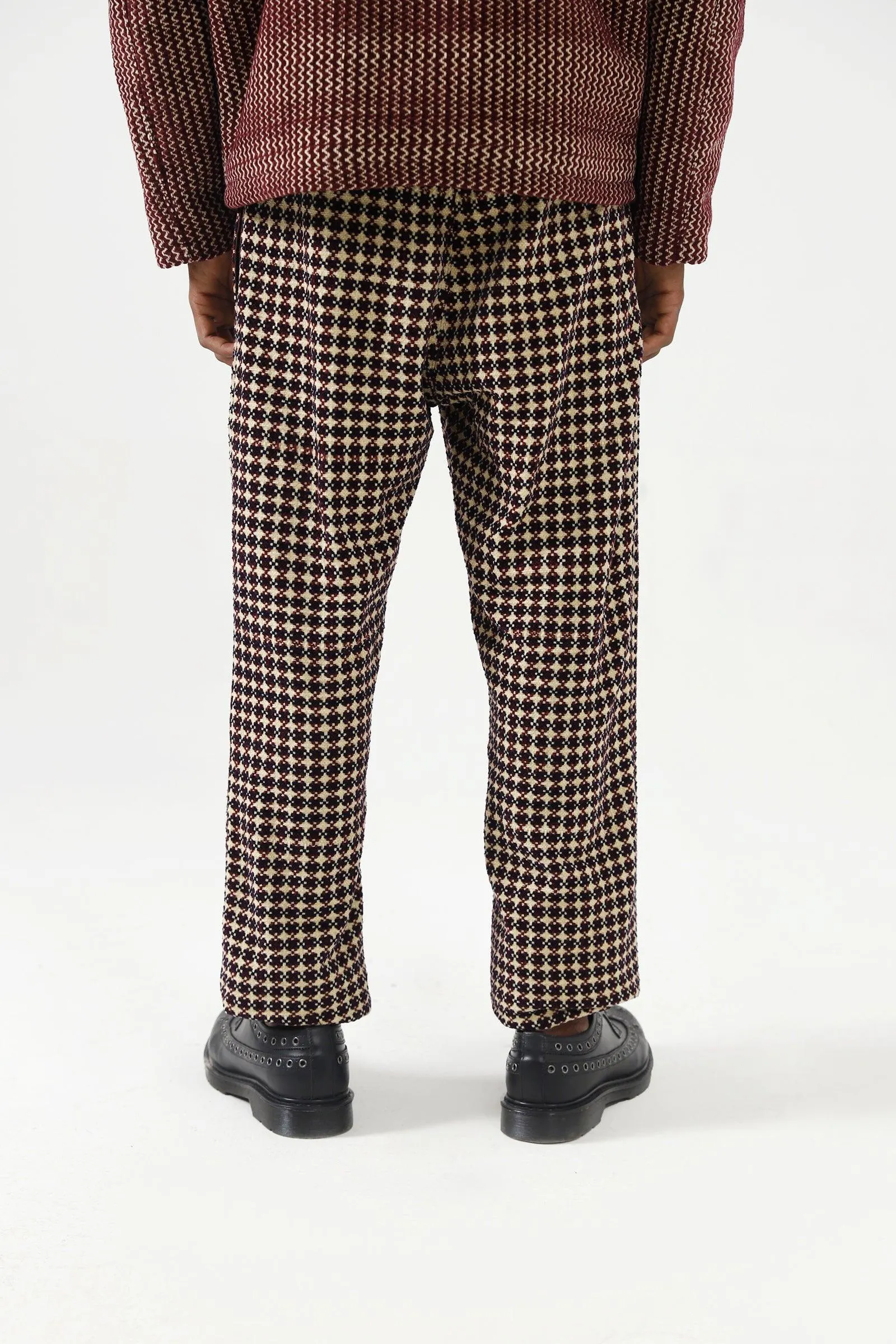 HANDWOVEN VELVET TROUSERS