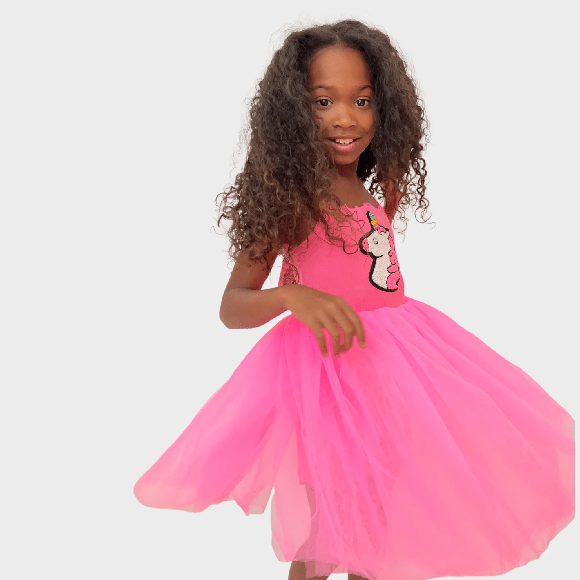 Hot Pink Unicorn Tutu Dress