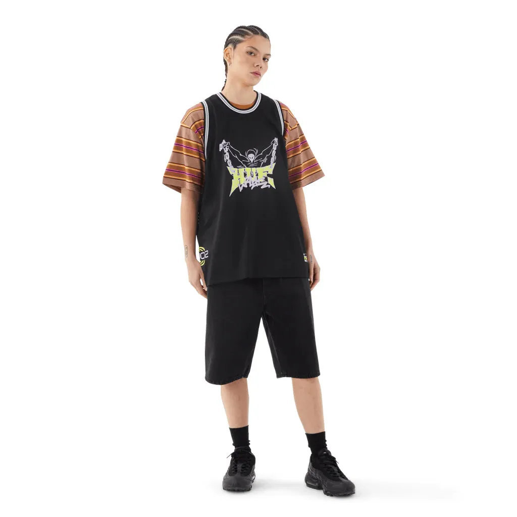 HUF CROMER SHORT - WASHED BLACK