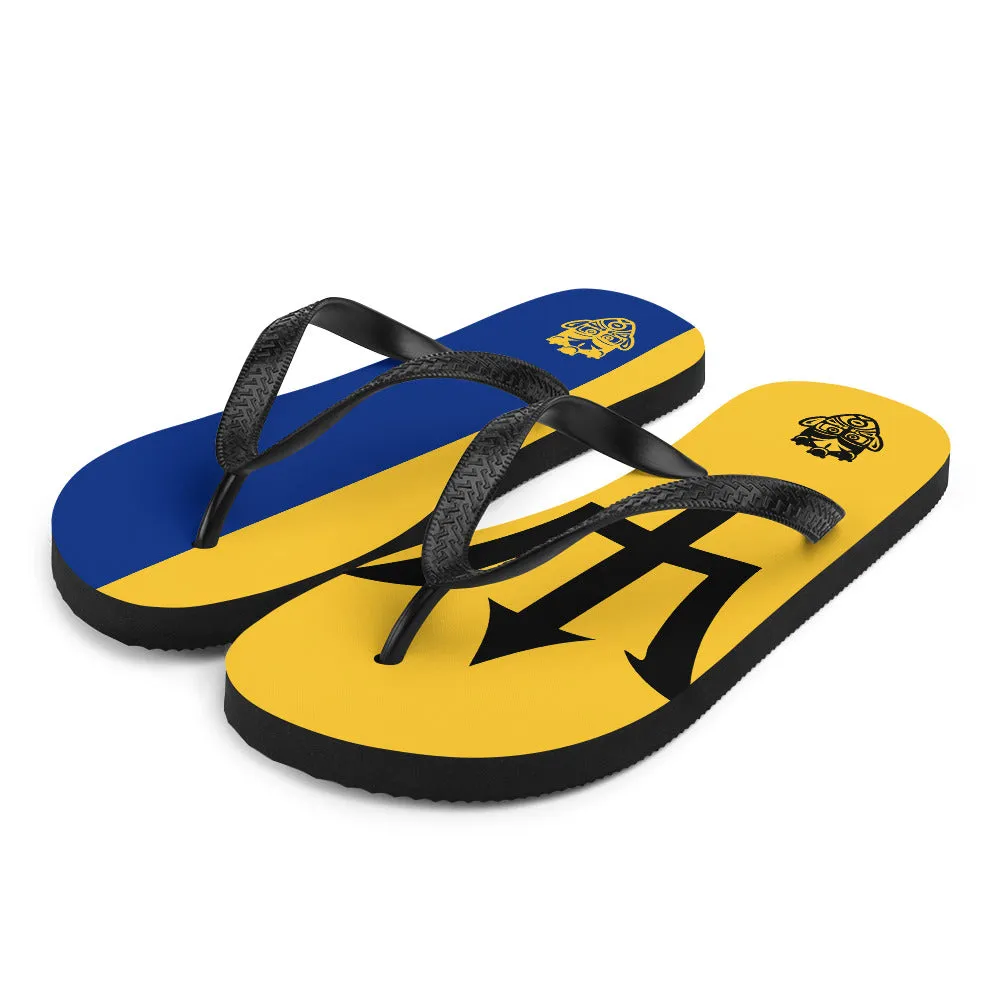 Island Flag - Barbados Flip Flops