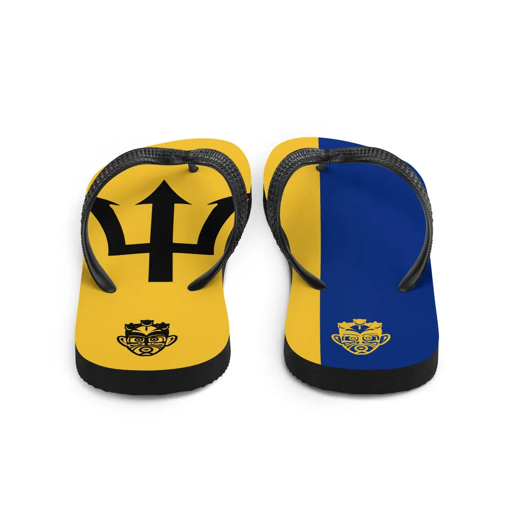 Island Flag - Barbados Flip Flops