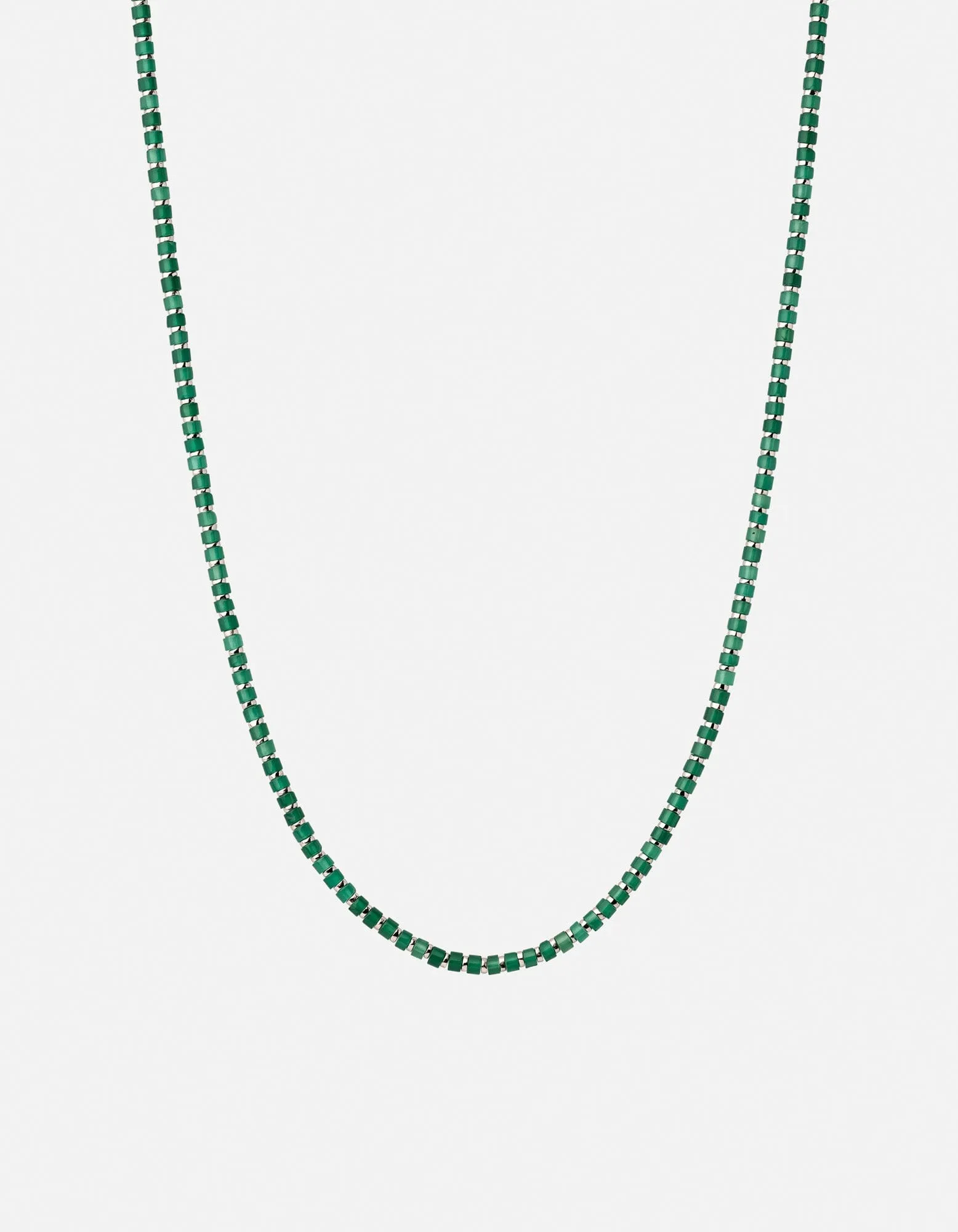 Kato Agate Necklace, Sterling Silver