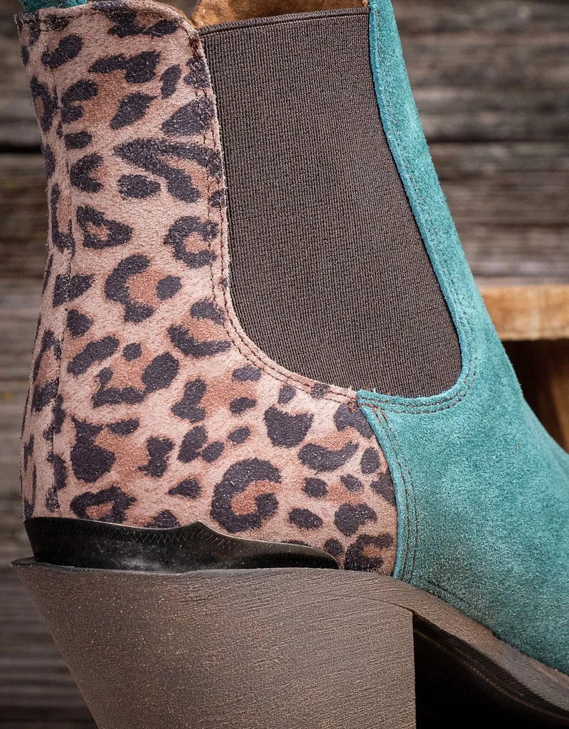 Ladies Bradley Turquoise Chelsea Western Bootie 10051058
