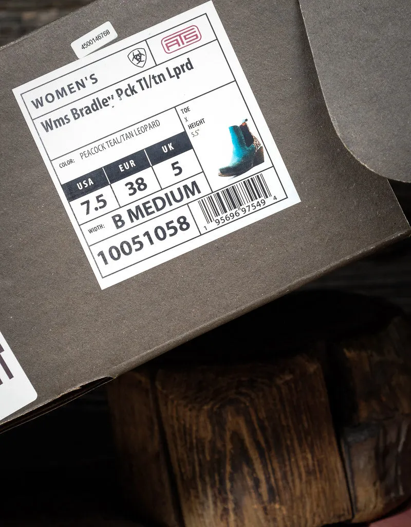 Ladies Bradley Turquoise Chelsea Western Bootie 10051058