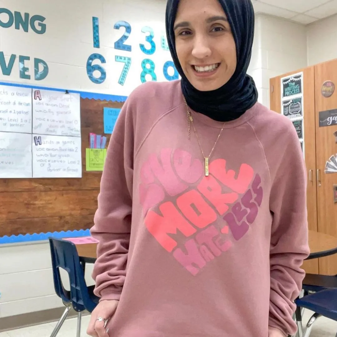 Love More Hate Less Crewneck Fleece