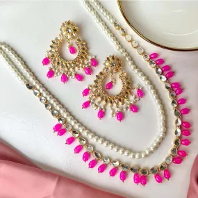 Mahnoor Set (Shocking Pink)