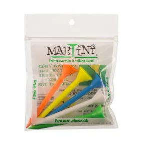 Martini Golf Tee 2 3/4"- Assorted 5 Pack