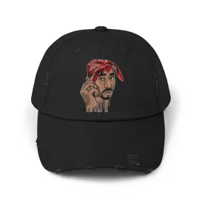 MENS AND WOMEN Distressed Cap with Iconic Bandana Design - Perfect for Music Fans and Casual Style