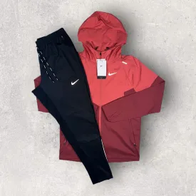 NIKE UV WINDRUNNER JACKET/PHENOM ELITE PANTS - ADOBE/BLACK