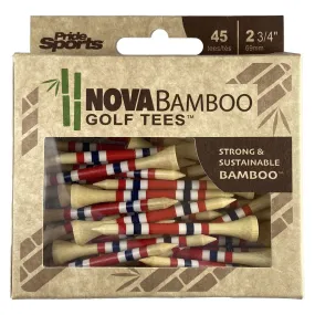 Nova Bamboo Golf Tees™ - Red / White / Blue