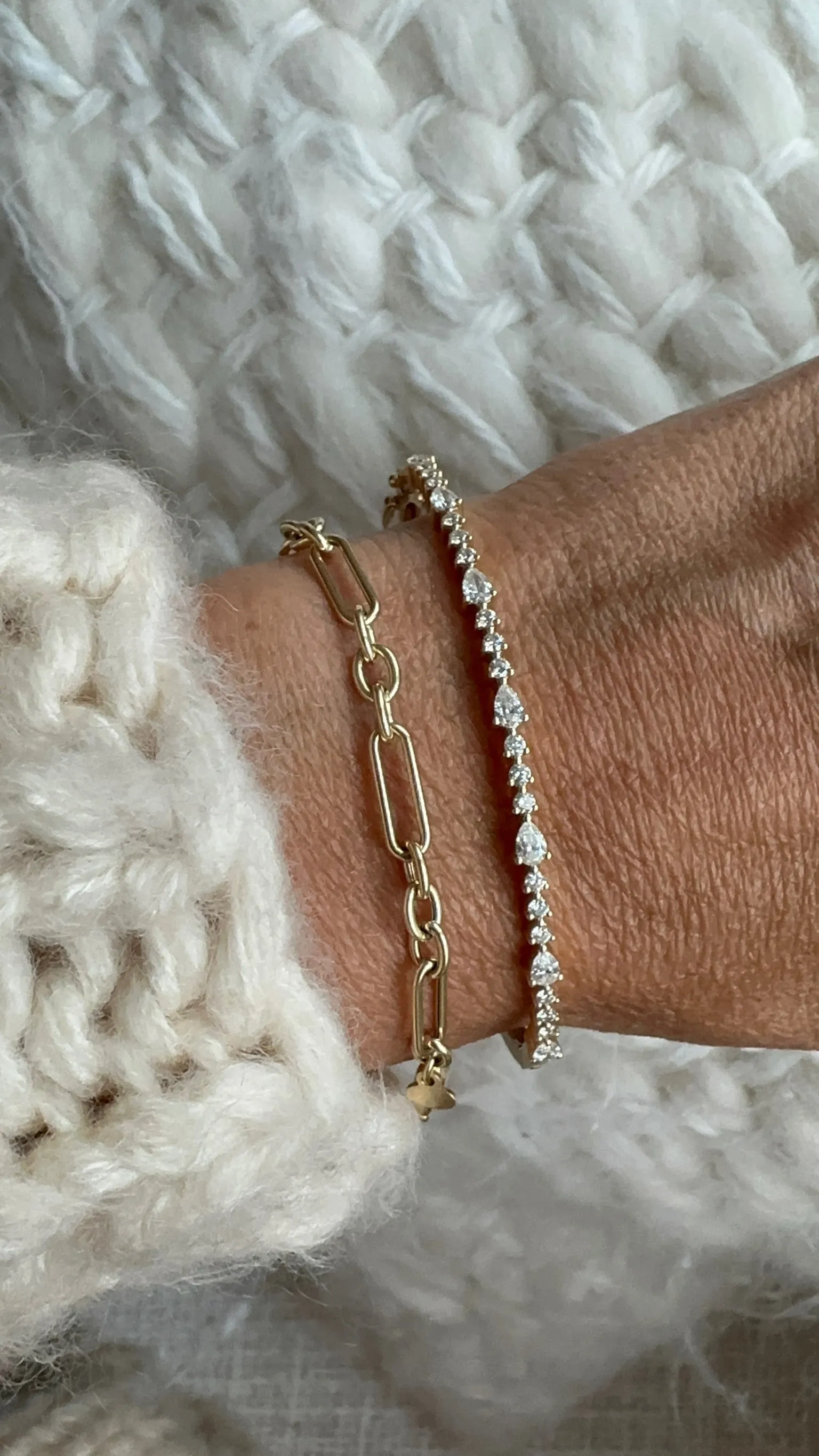 Pear Shape Diamond Bangle