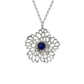 Petals & Pearls Lacy Flower Pendant