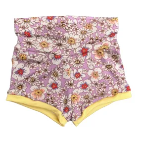 Purple Floral Shorties