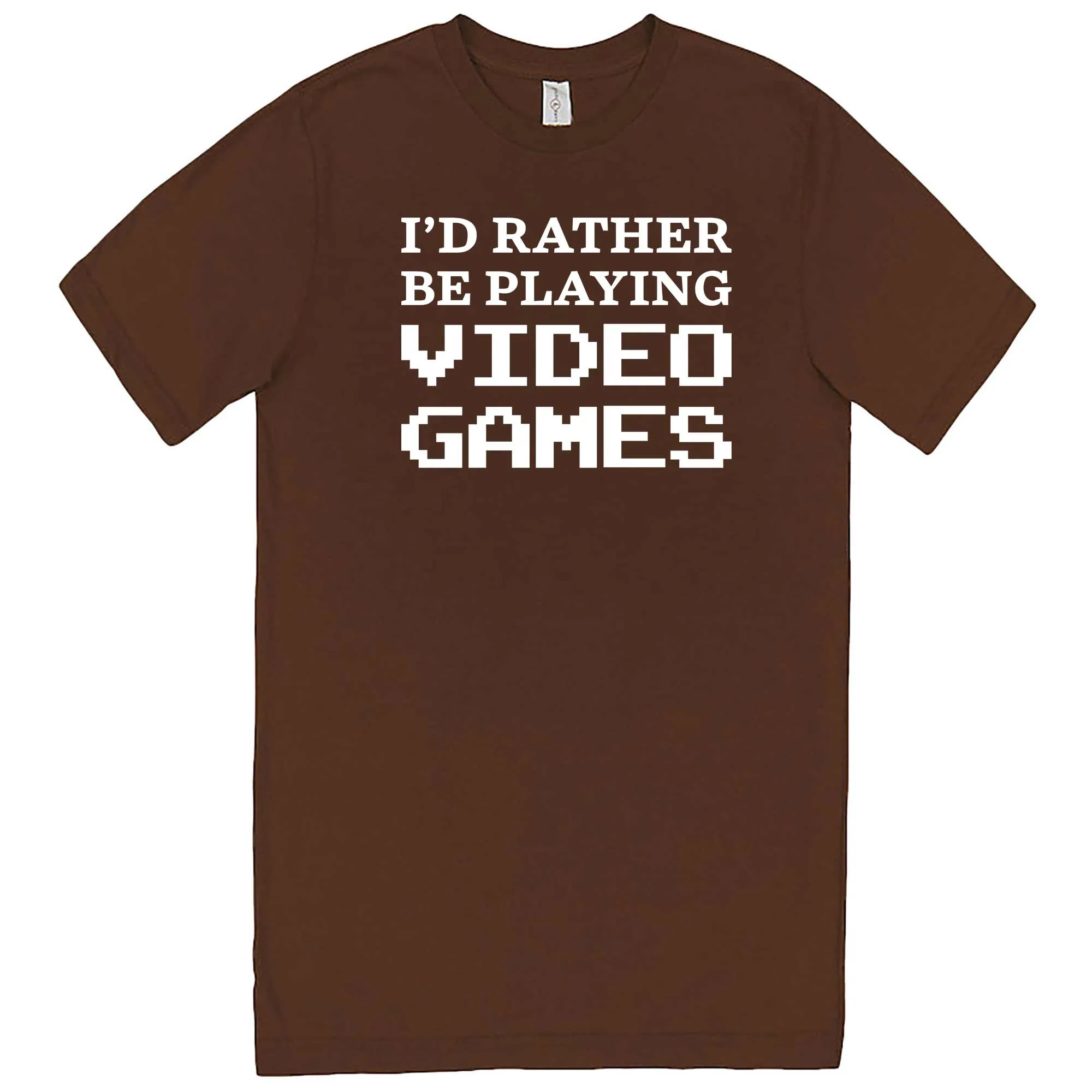 "I'd Rather Be Playing Video Games" men's t-shirt