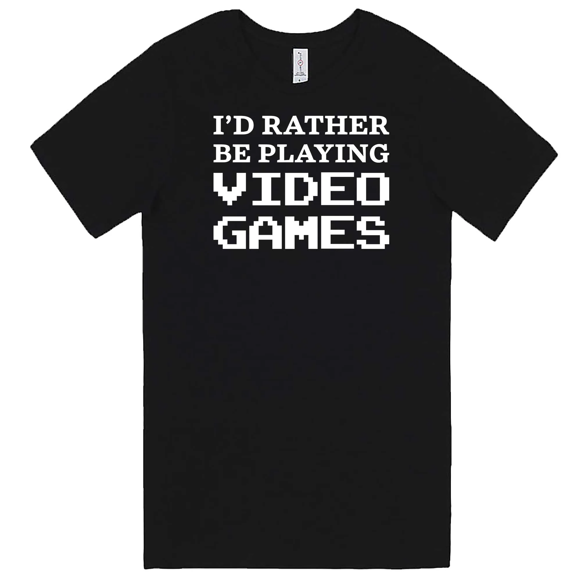 "I'd Rather Be Playing Video Games" men's t-shirt