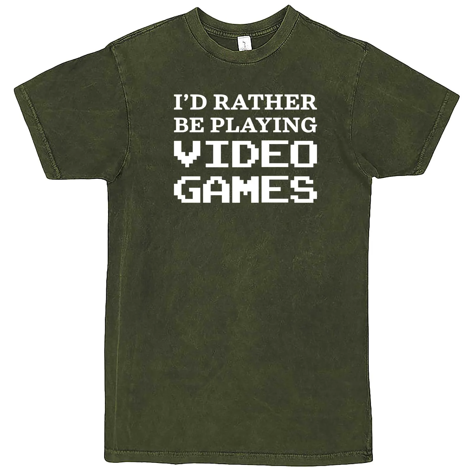"I'd Rather Be Playing Video Games" men's t-shirt