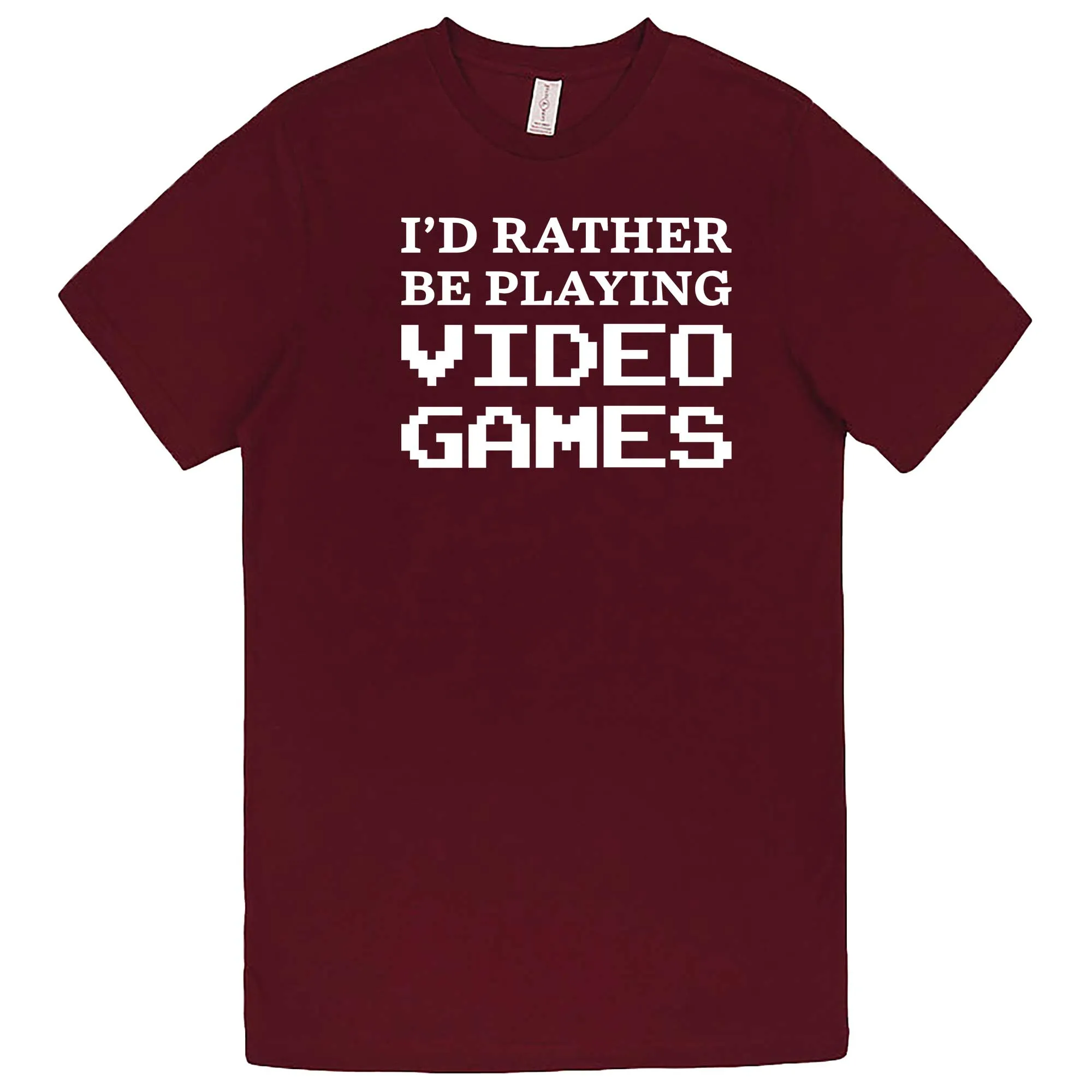 "I'd Rather Be Playing Video Games" men's t-shirt