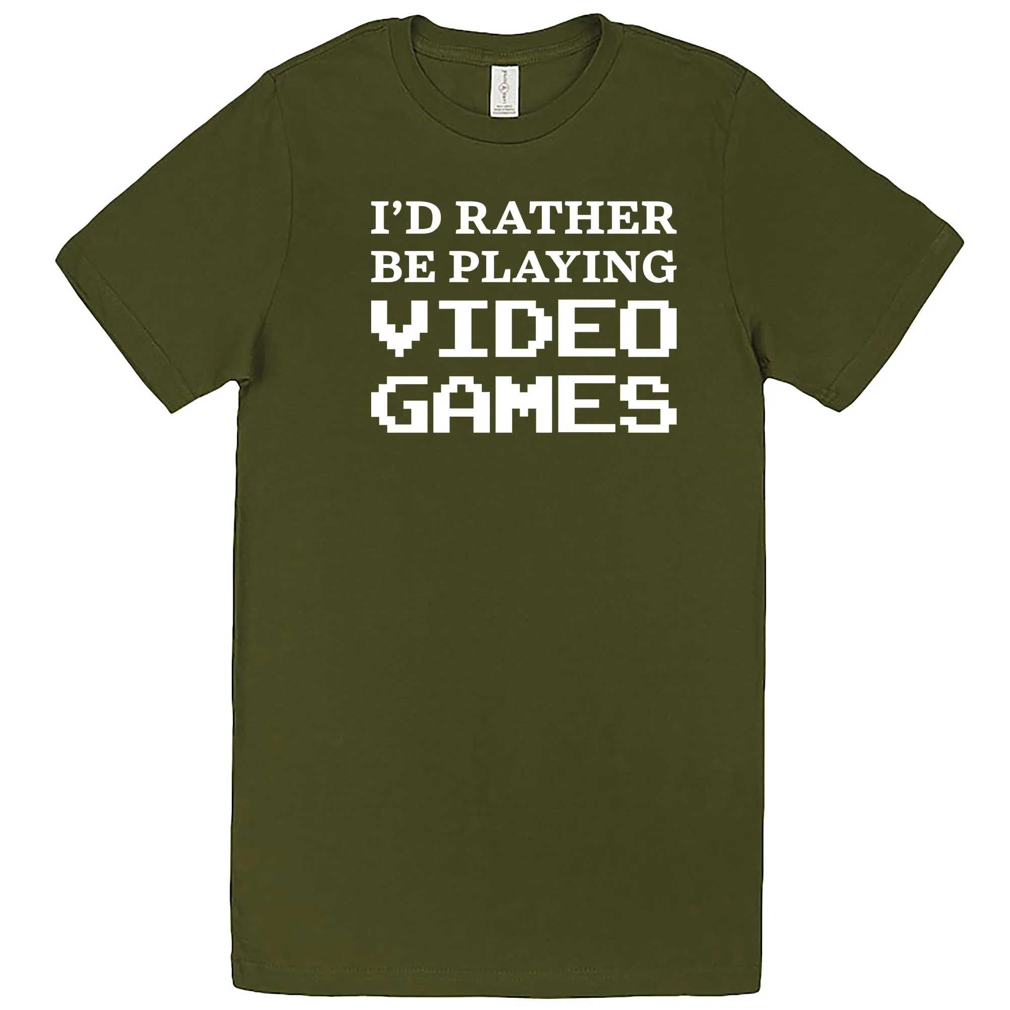 "I'd Rather Be Playing Video Games" men's t-shirt
