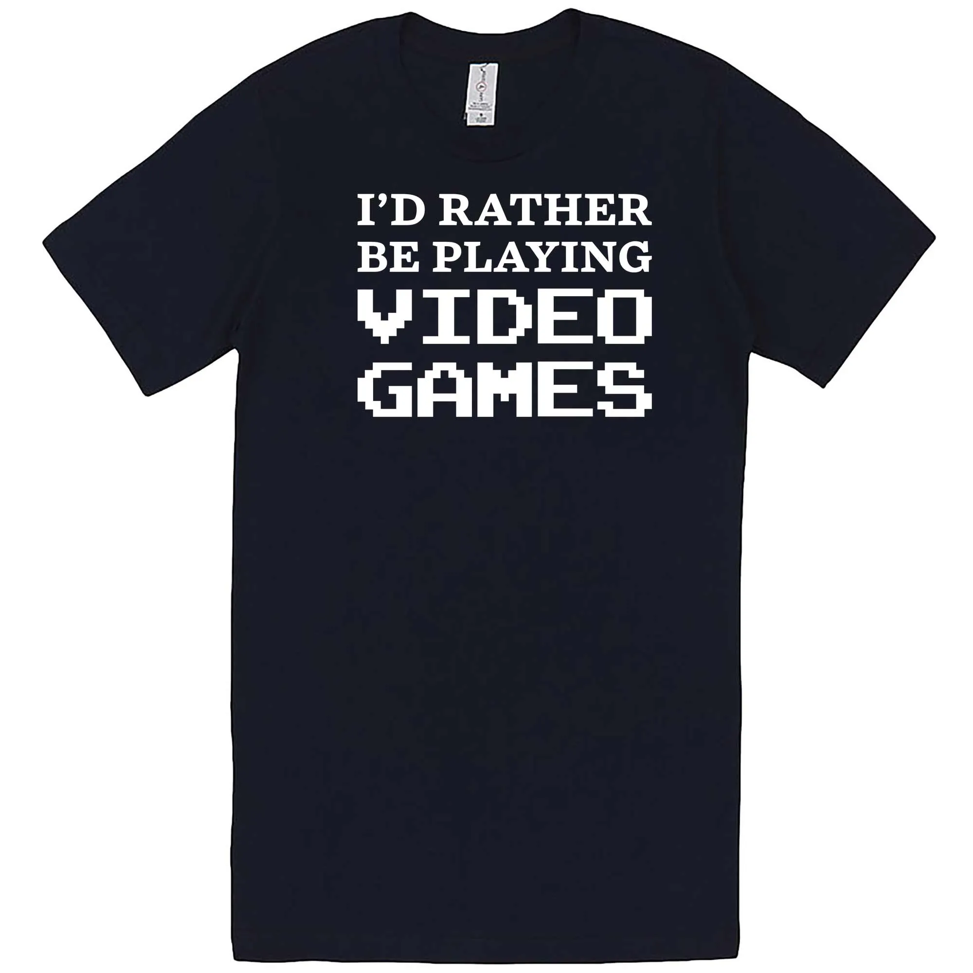 "I'd Rather Be Playing Video Games" men's t-shirt