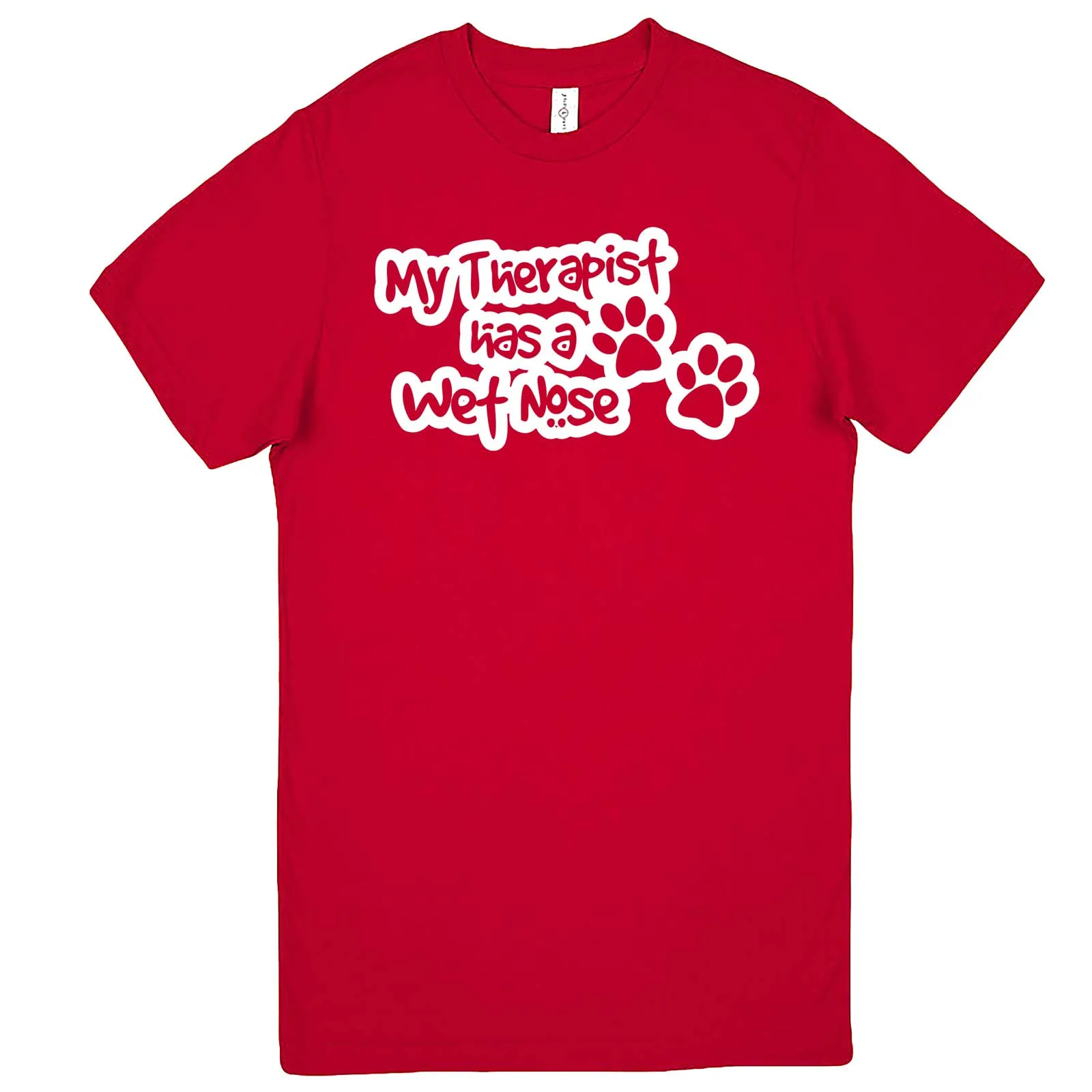"My Therapist Has a Wet Nose" men's t-shirt
