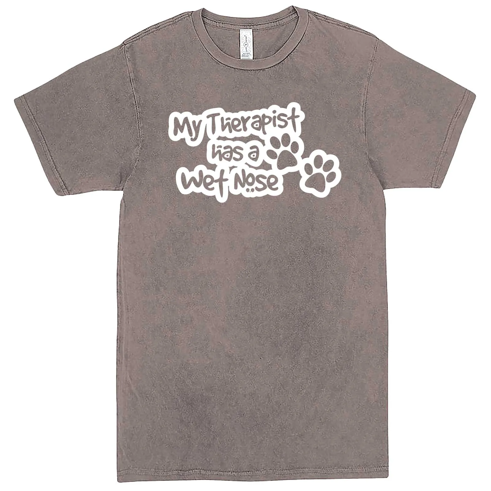 "My Therapist Has a Wet Nose" men's t-shirt