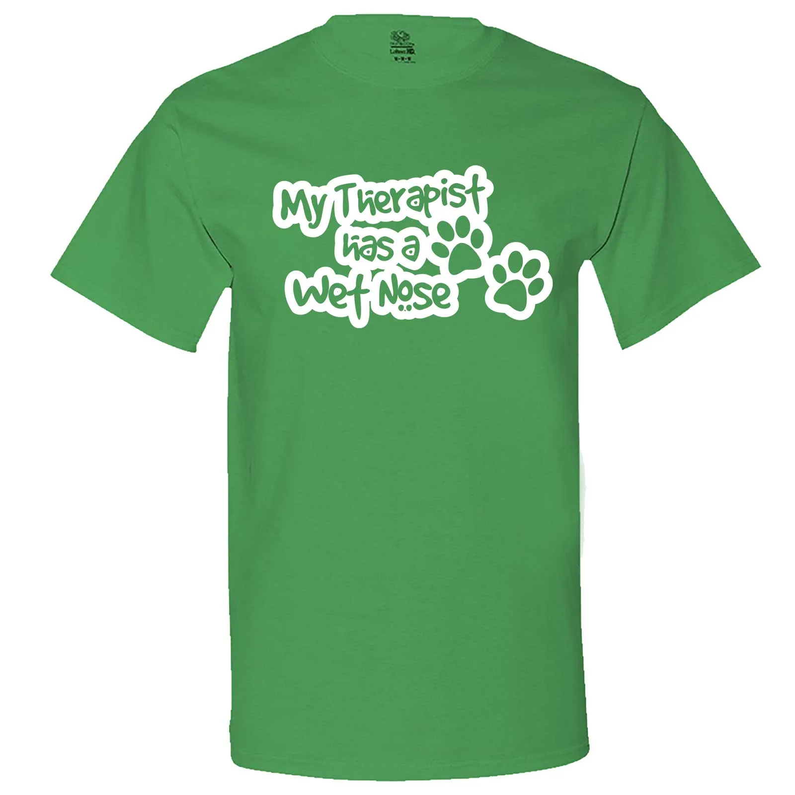 "My Therapist Has a Wet Nose" men's t-shirt