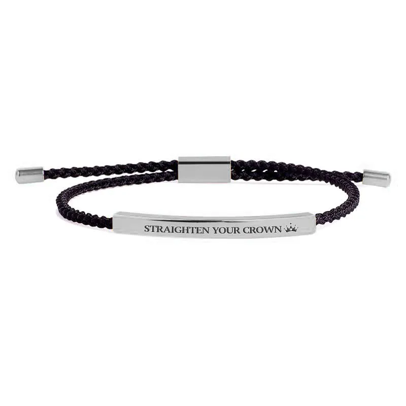 Remember Who You Are and Straighten Your Crown Tube Bracelet