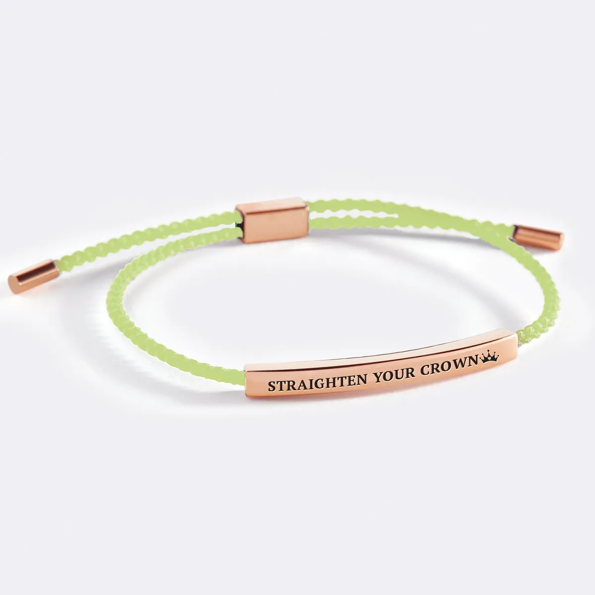 Remember Who You Are and Straighten Your Crown Tube Bracelet