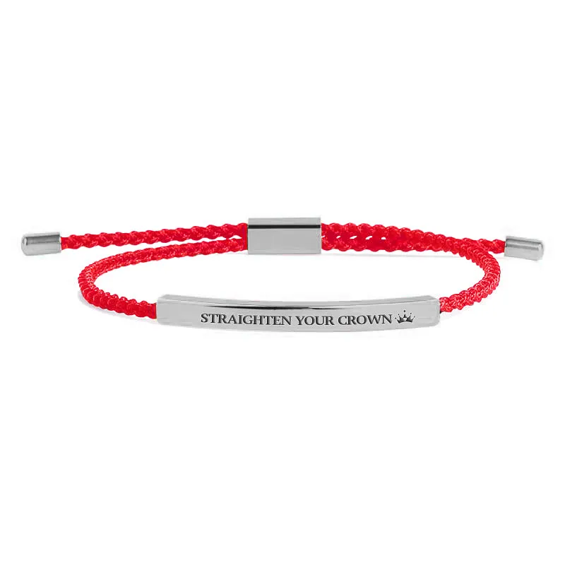 Remember Who You Are and Straighten Your Crown Tube Bracelet