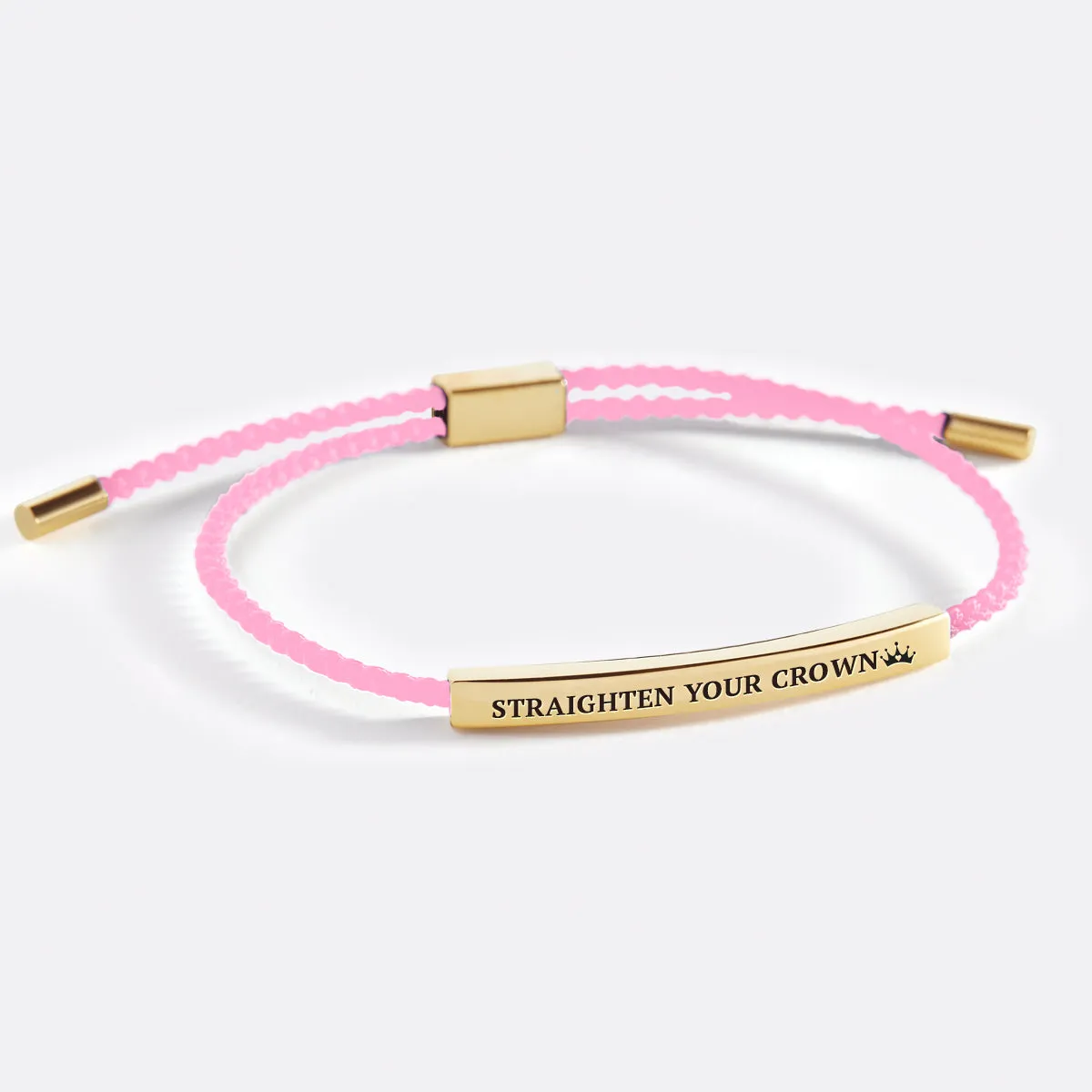 Remember Who You Are and Straighten Your Crown Tube Bracelet