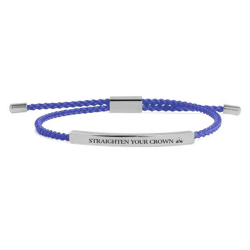 Remember Who You Are and Straighten Your Crown Tube Bracelet