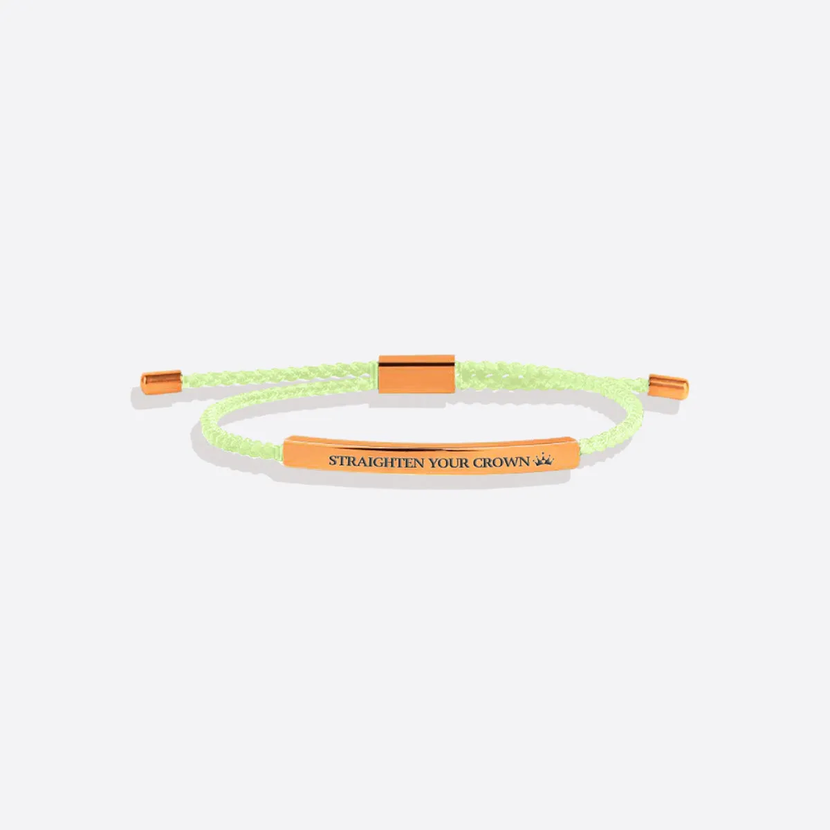 Remember Who You Are and Straighten Your Crown Tube Bracelet