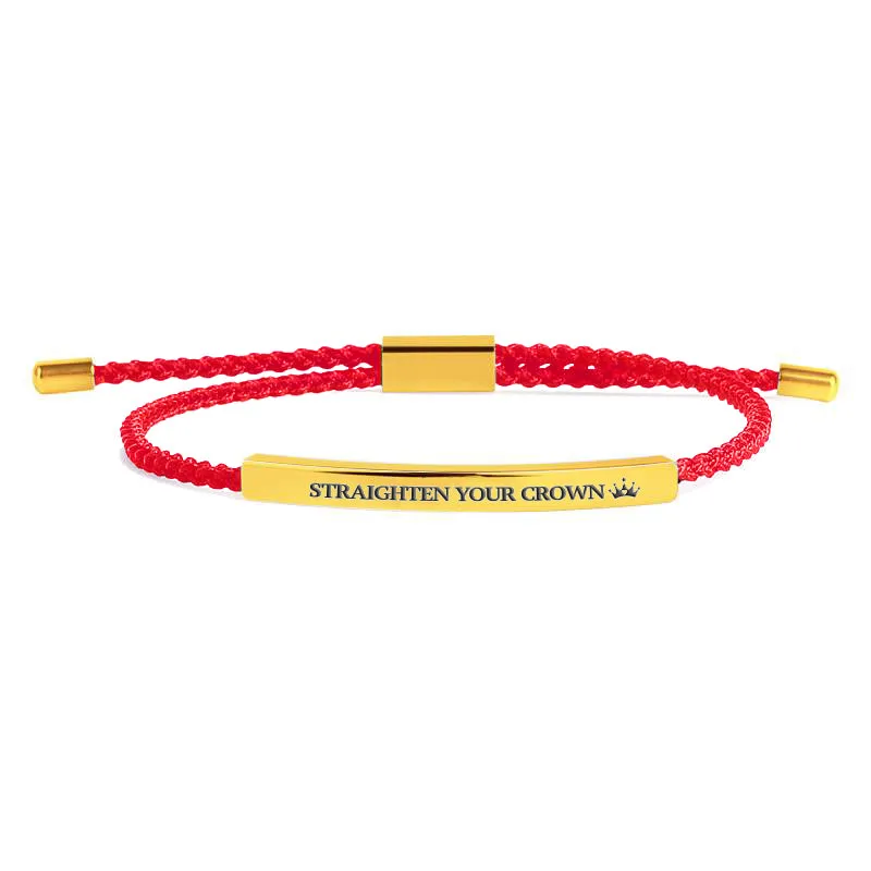 Remember Who You Are and Straighten Your Crown Tube Bracelet