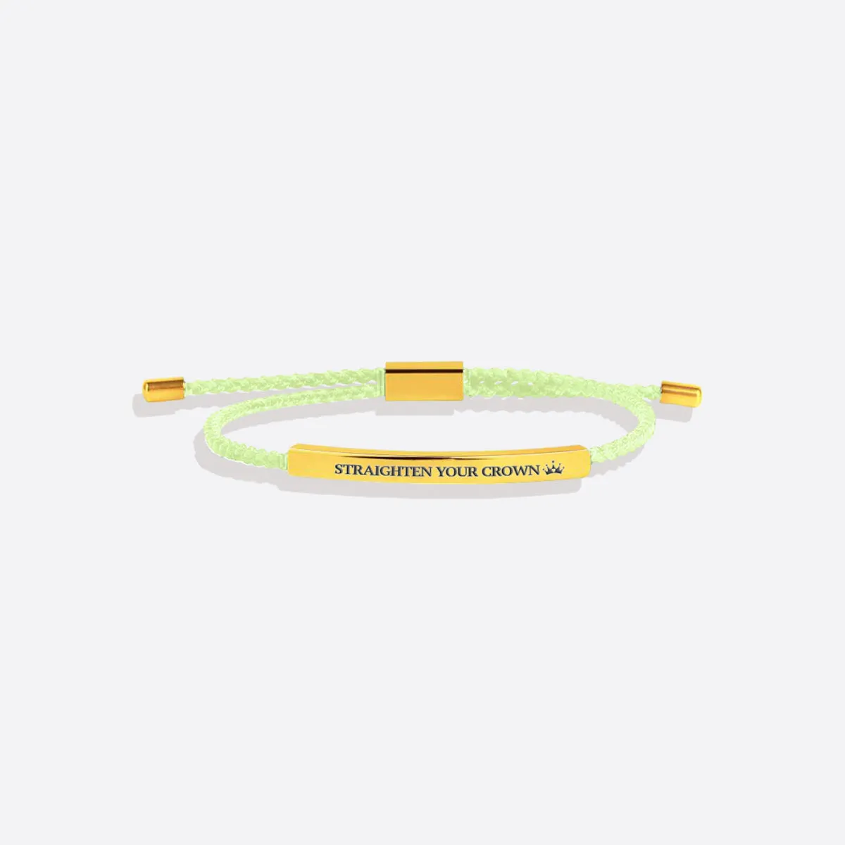 Remember Who You Are and Straighten Your Crown Tube Bracelet