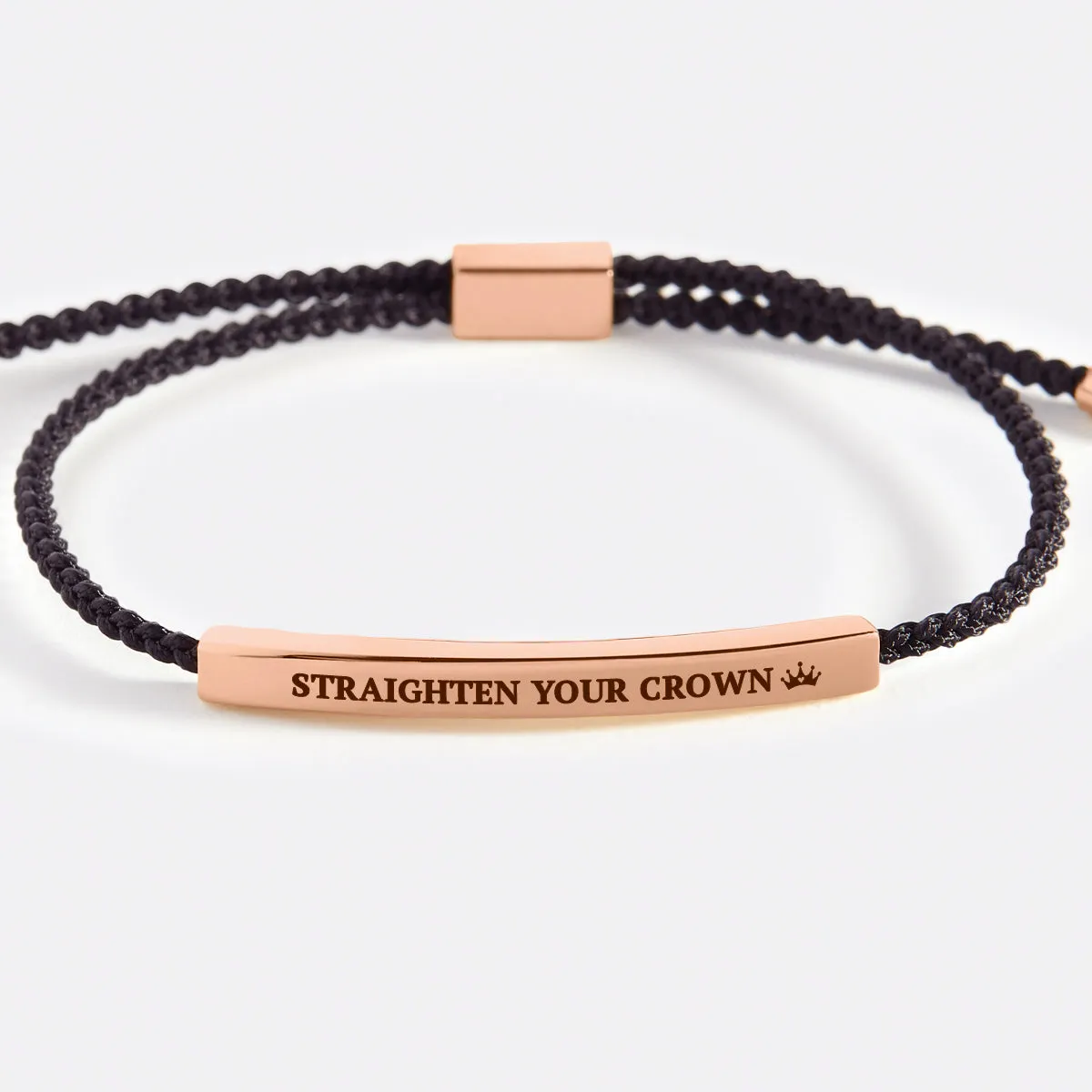 Remember Who You Are and Straighten Your Crown Tube Bracelet