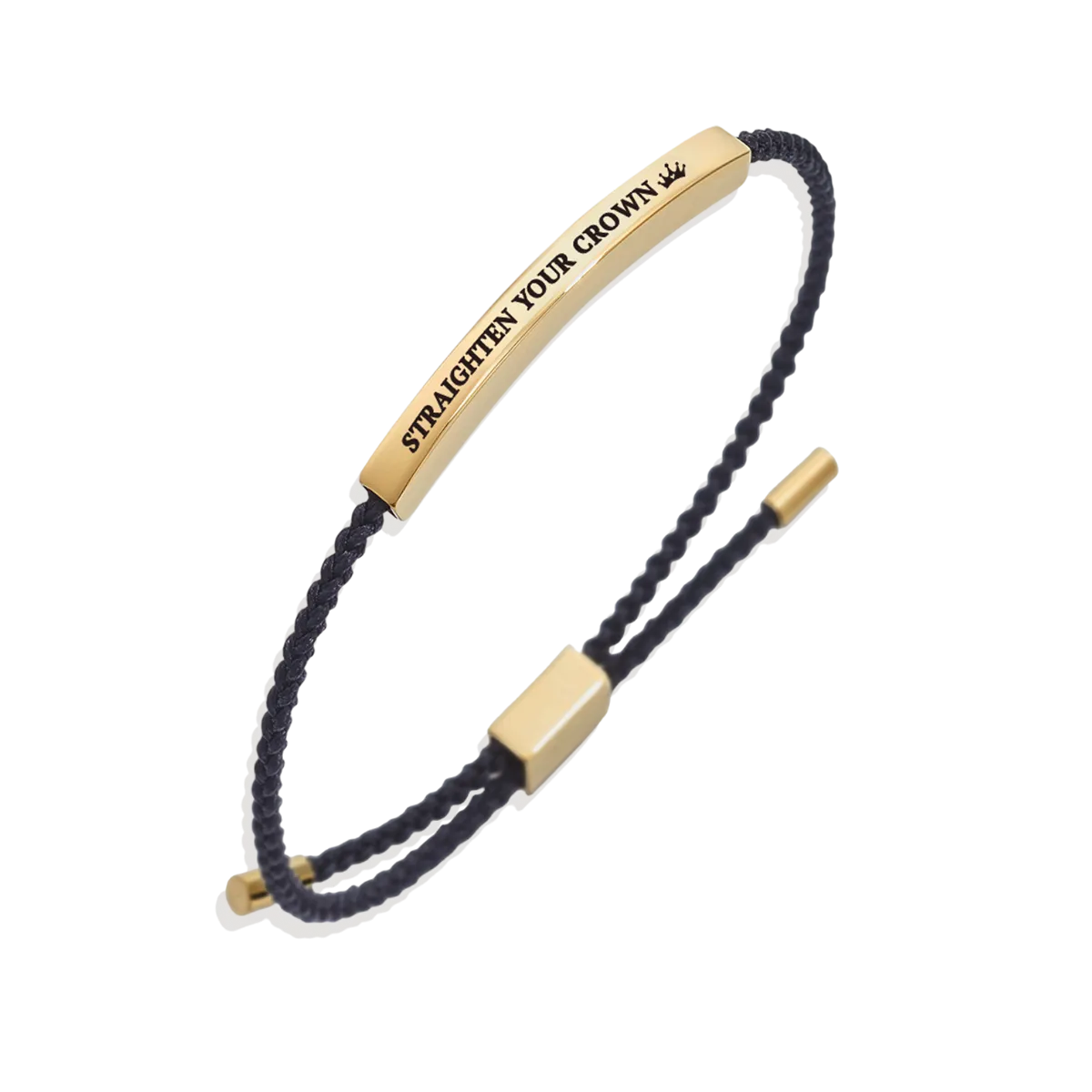 Remember Who You Are and Straighten Your Crown Tube Bracelet
