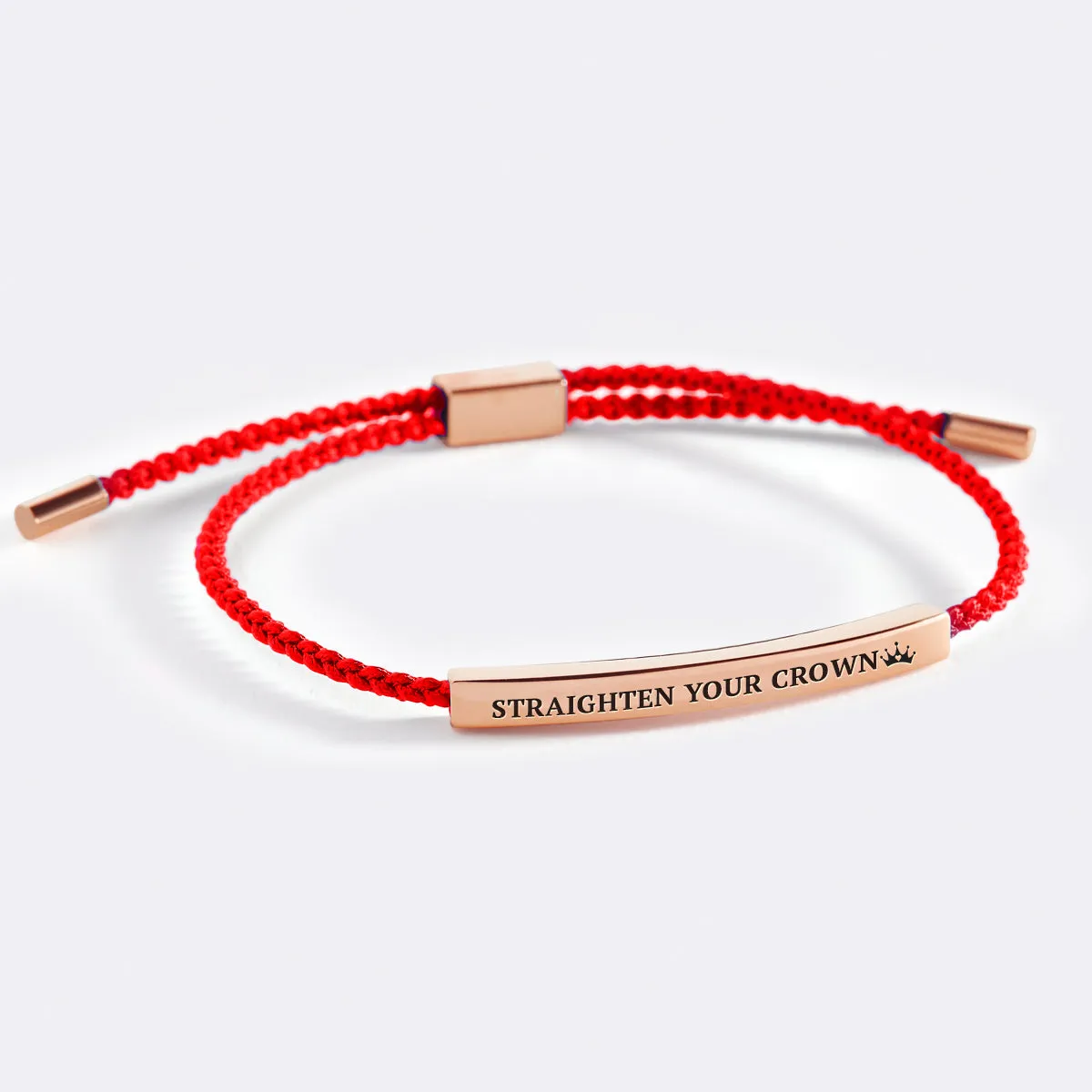 Remember Who You Are and Straighten Your Crown Tube Bracelet