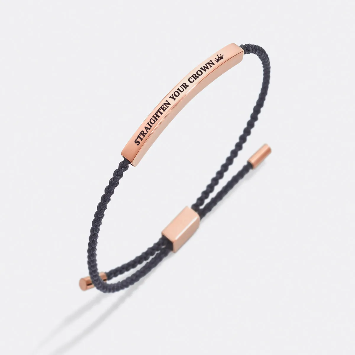 Remember Who You Are and Straighten Your Crown Tube Bracelet