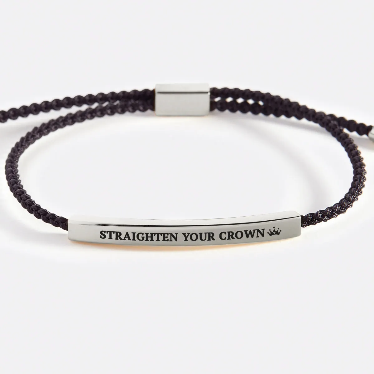 Remember Who You Are and Straighten Your Crown Tube Bracelet