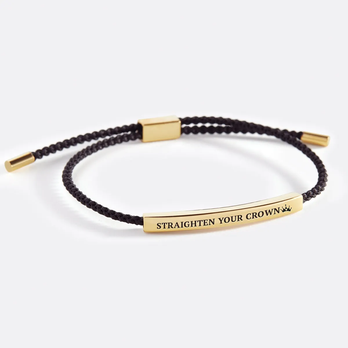 Remember Who You Are and Straighten Your Crown Tube Bracelet