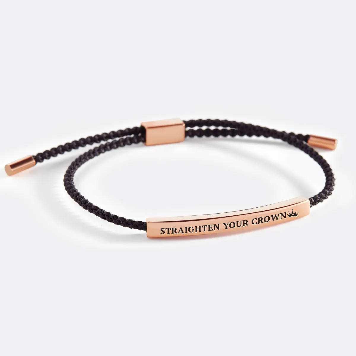 Remember Who You Are and Straighten Your Crown Tube Bracelet