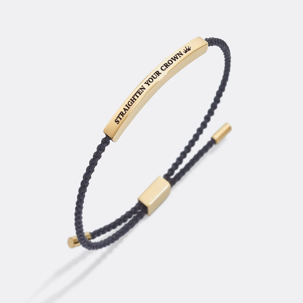 Remember Who You Are and Straighten Your Crown Tube Bracelet