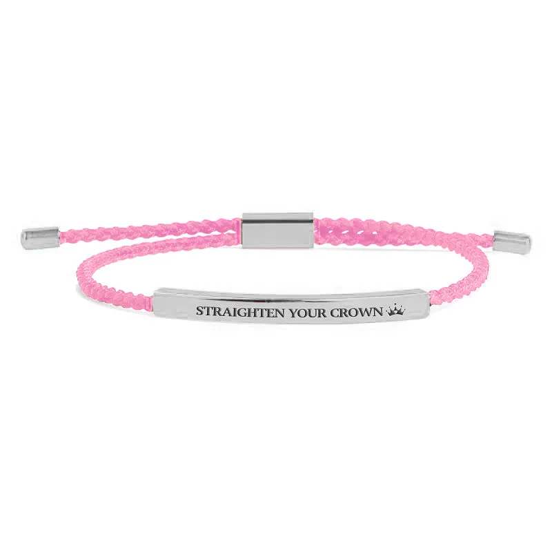 Remember Who You Are and Straighten Your Crown Tube Bracelet