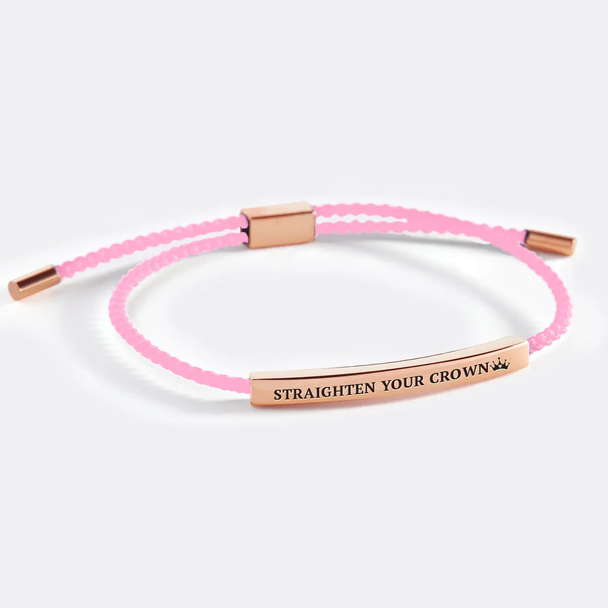 Remember Who You Are and Straighten Your Crown Tube Bracelet