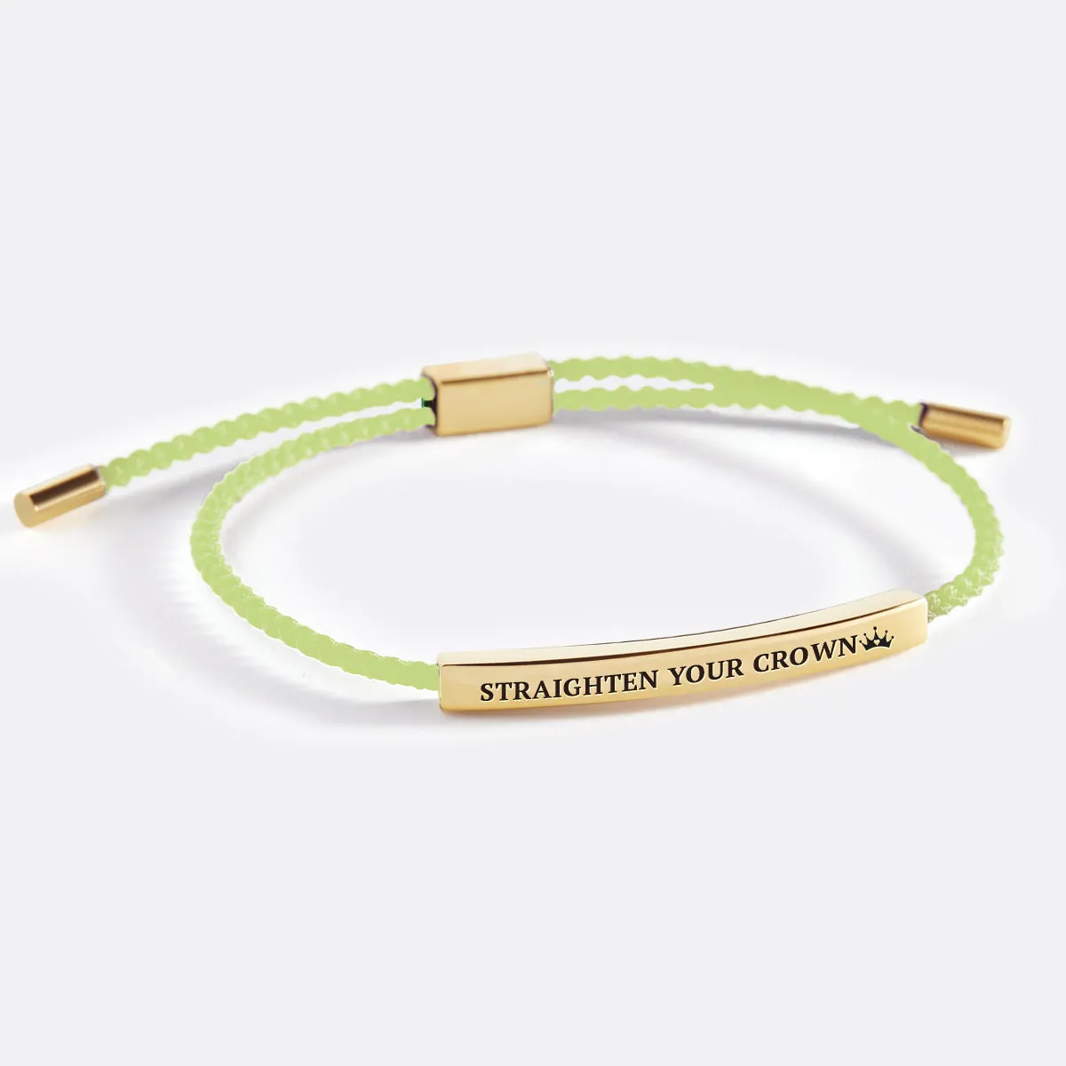 Remember Who You Are and Straighten Your Crown Tube Bracelet