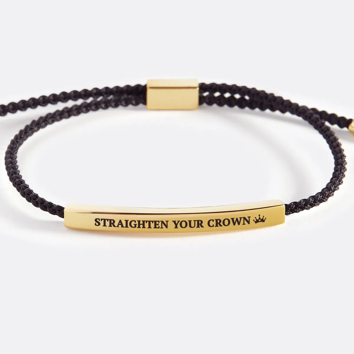 Remember Who You Are and Straighten Your Crown Tube Bracelet