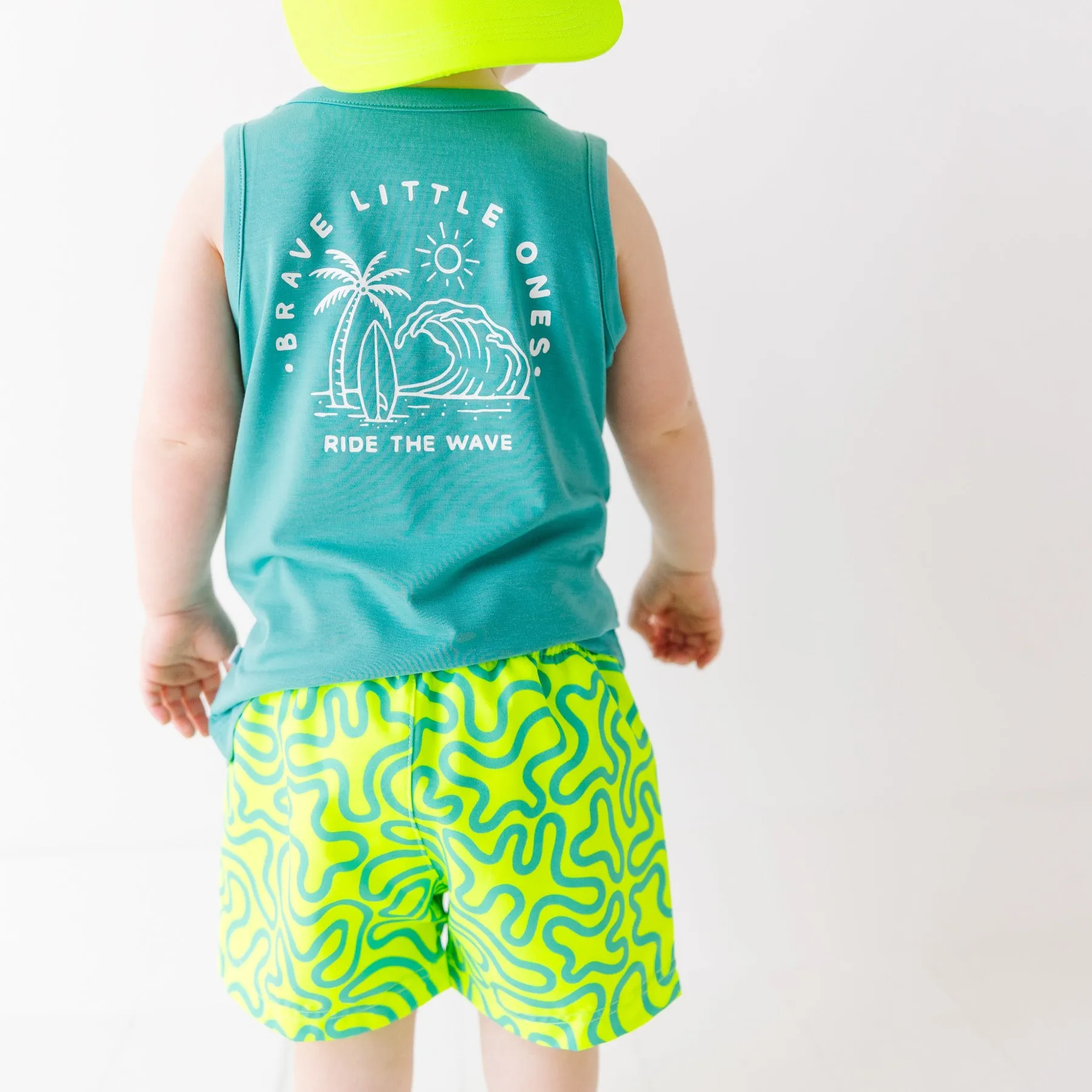 Ride The Wave Bright Blue Tank