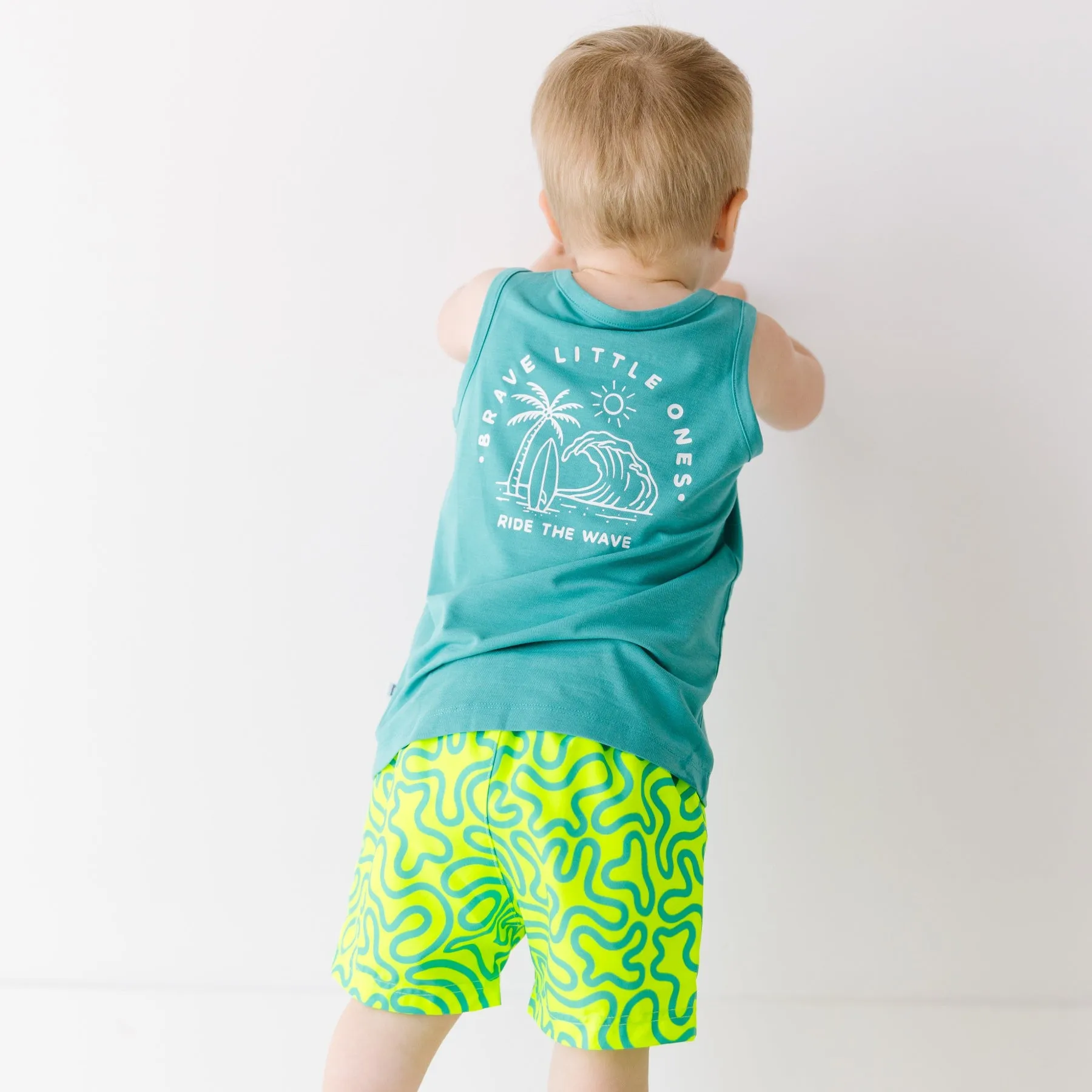 Ride The Wave Bright Blue Tank