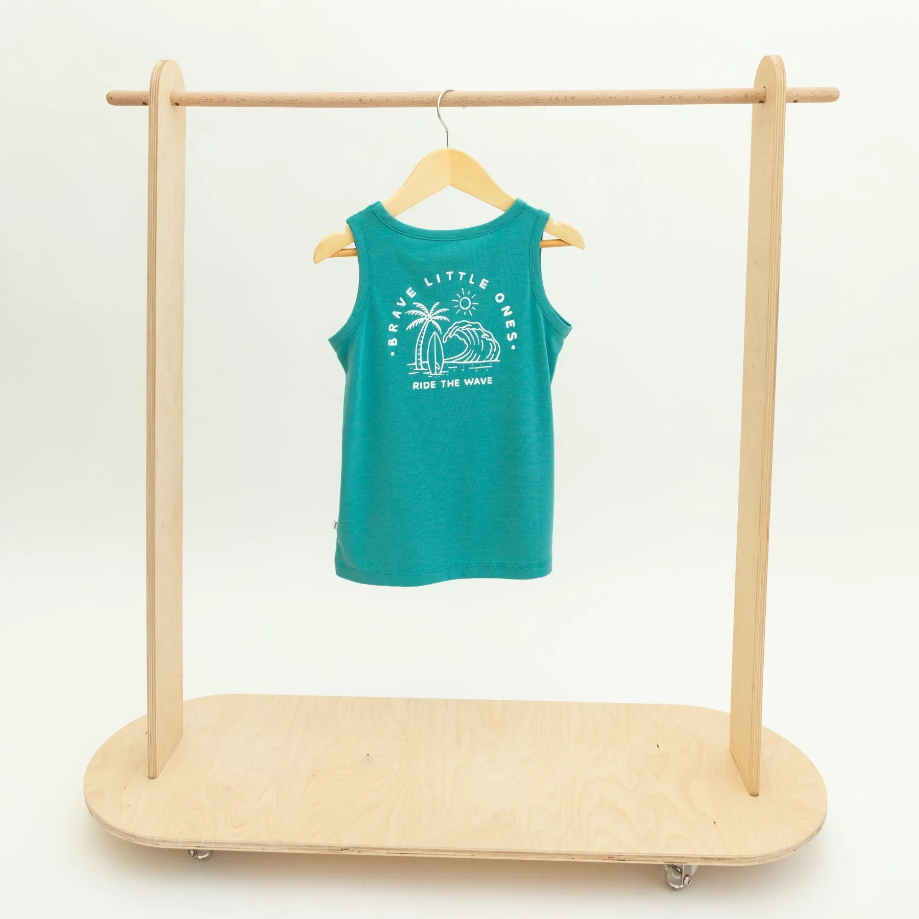 Ride The Wave Bright Blue Tank